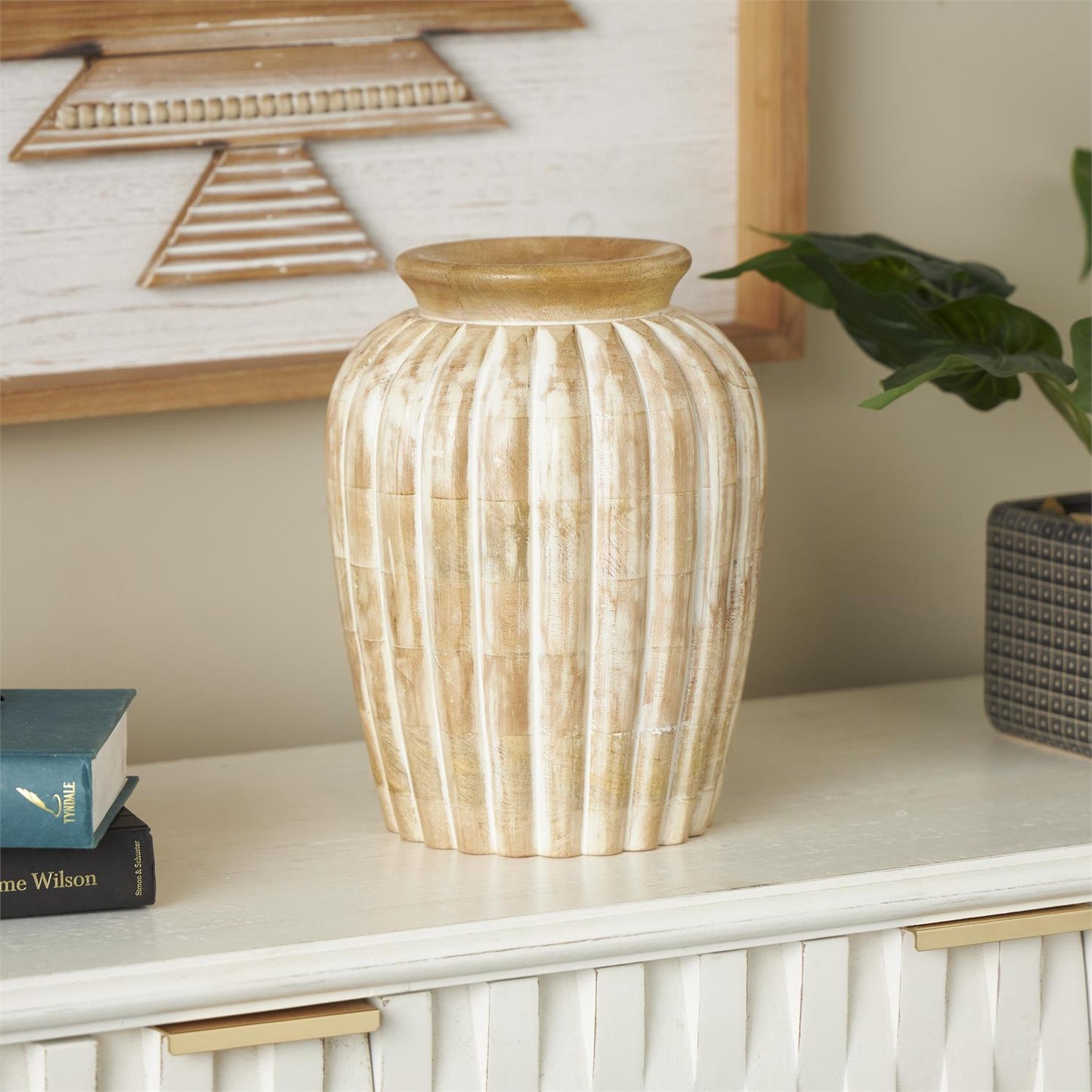 Amelia Wooden Vase