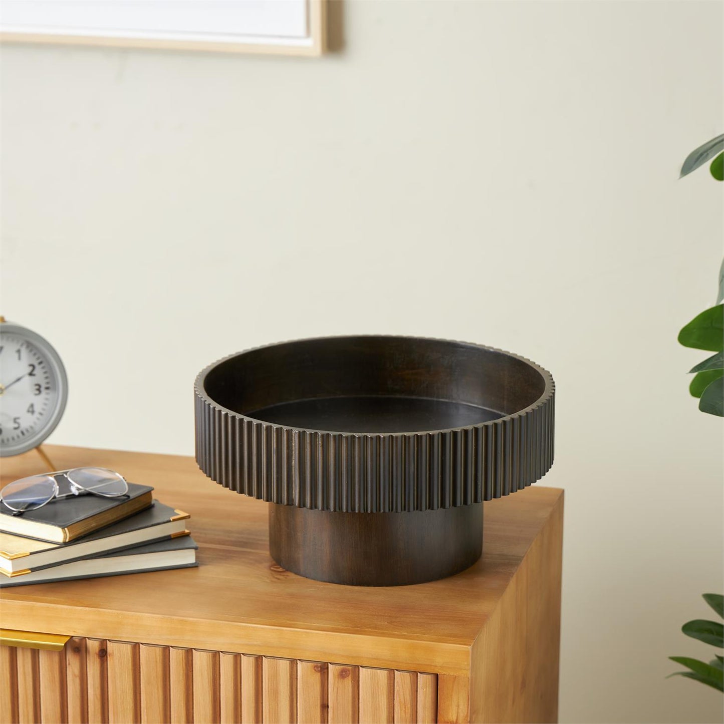 Finn Wooden Pedestal Bowl