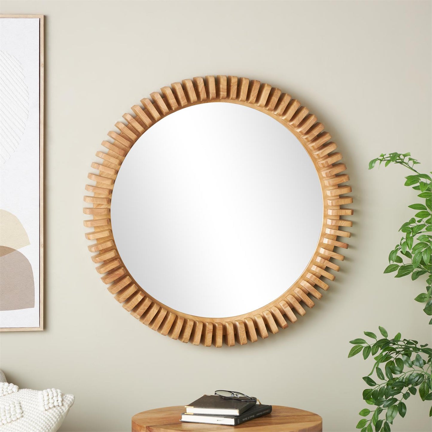 Wren Wooden Wall Mirror