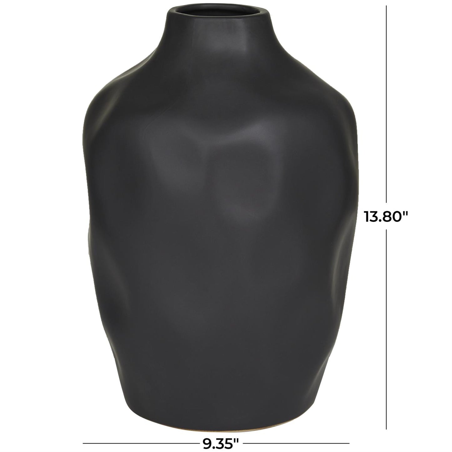Eve Black Ceramic Vase