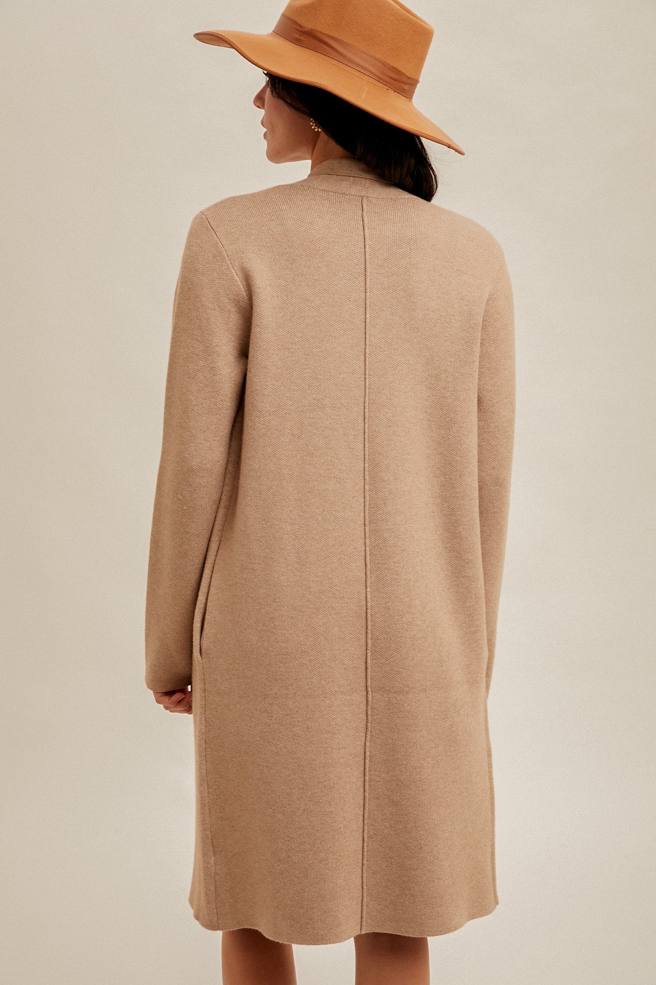 Natalie Collared Long Line Cardigan