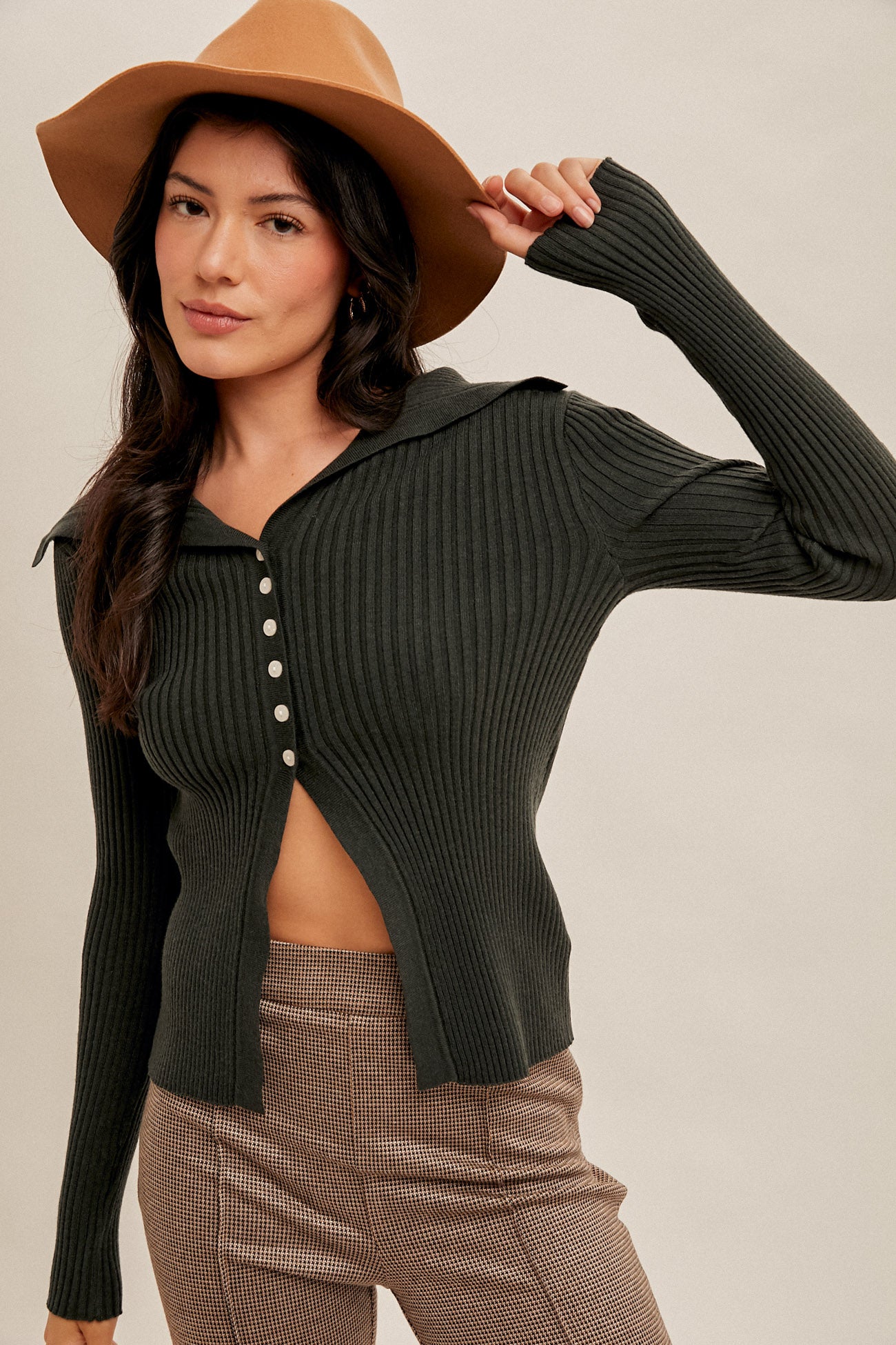 Arianna Ribbed Cardigan