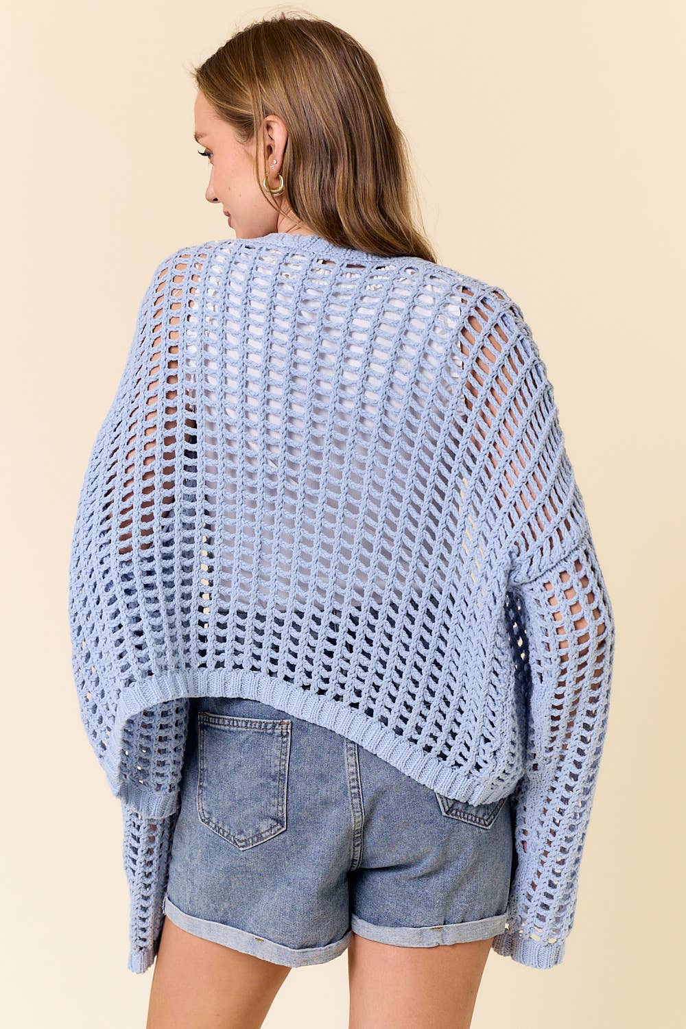 Sadie Crochet Fishnet Cardigan