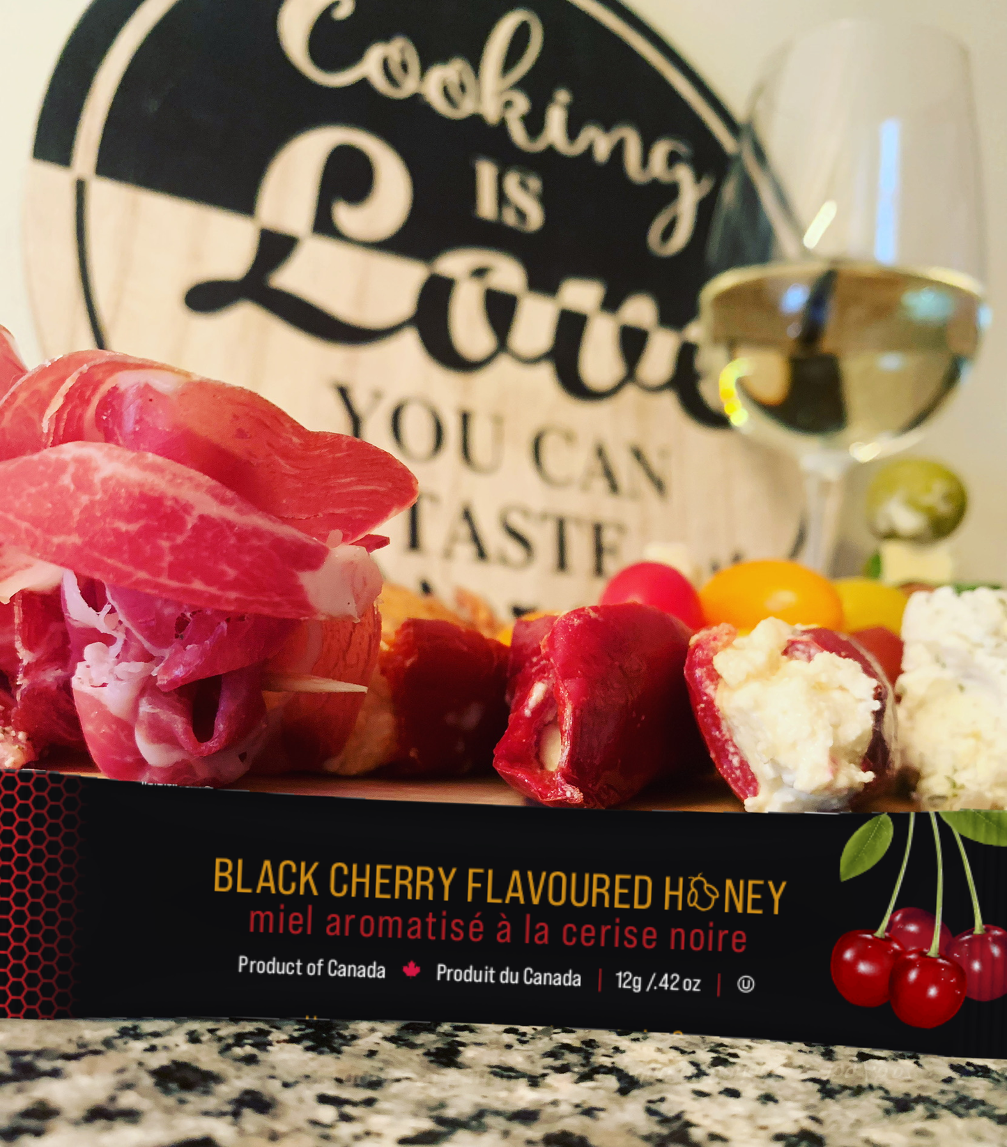 Black Cherry Mini Squeeze Honey Pack