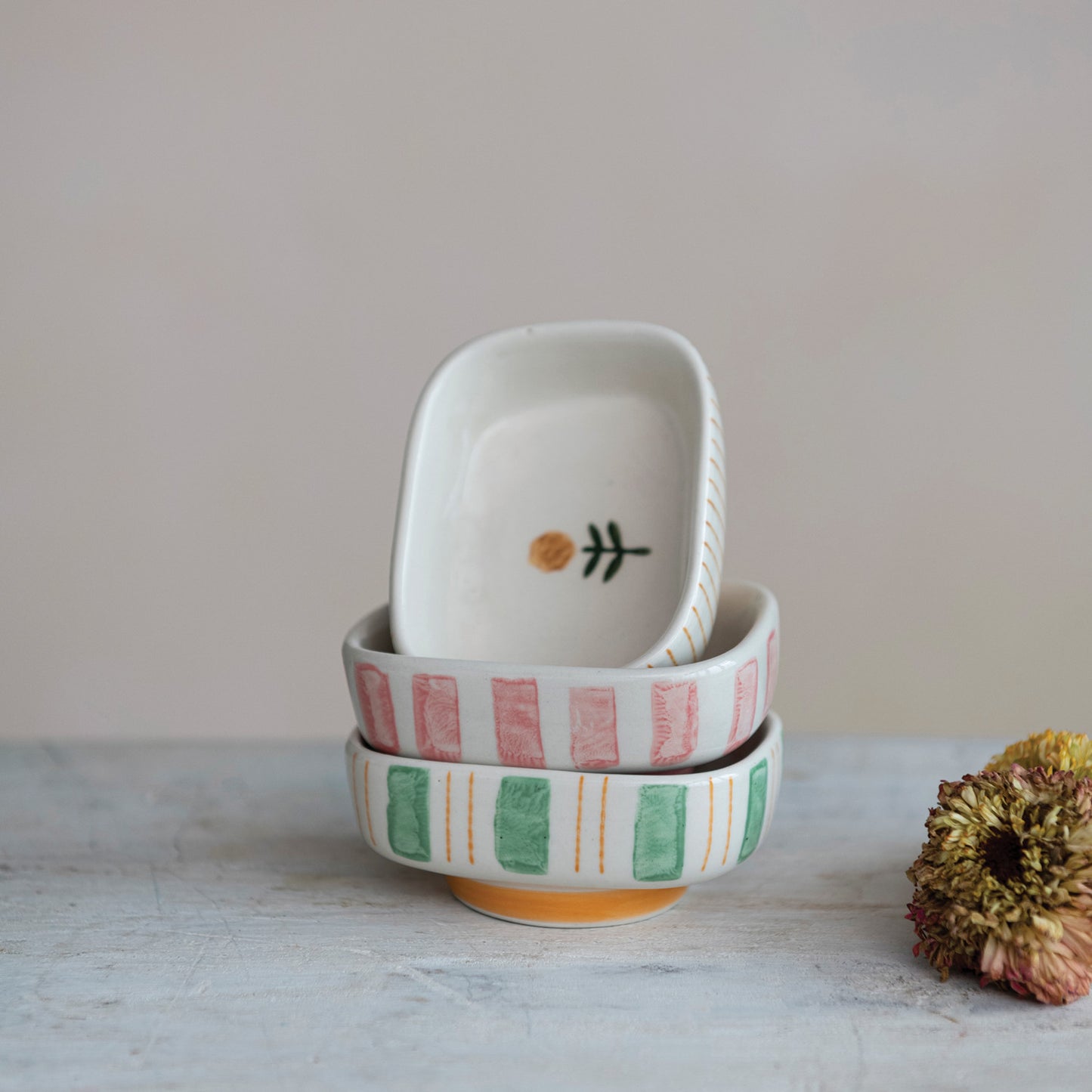 Ave Hand-Painted Stoneware Dishes