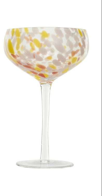 Confetti Stemmed Coupe Glass