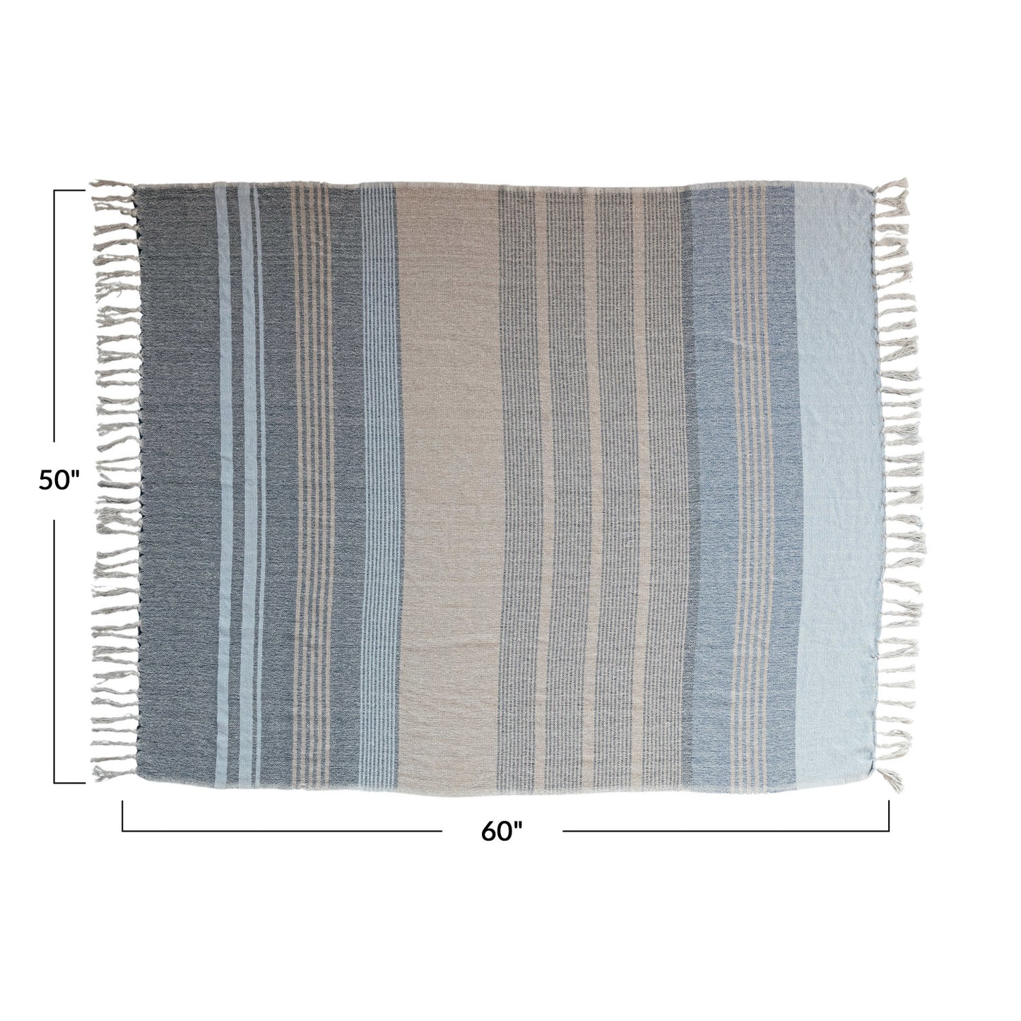 Anya Woven Cotton Blend Throw Blanket