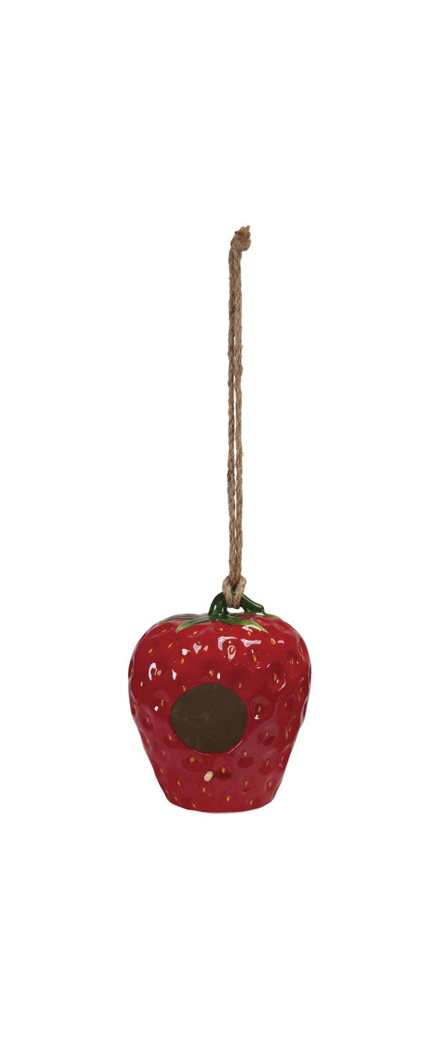 Stoneware Berry Birdhouse