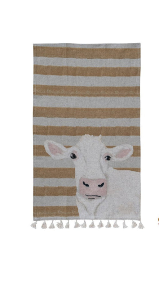 Farm Friends Cotton & Linen Printed Tea Towels