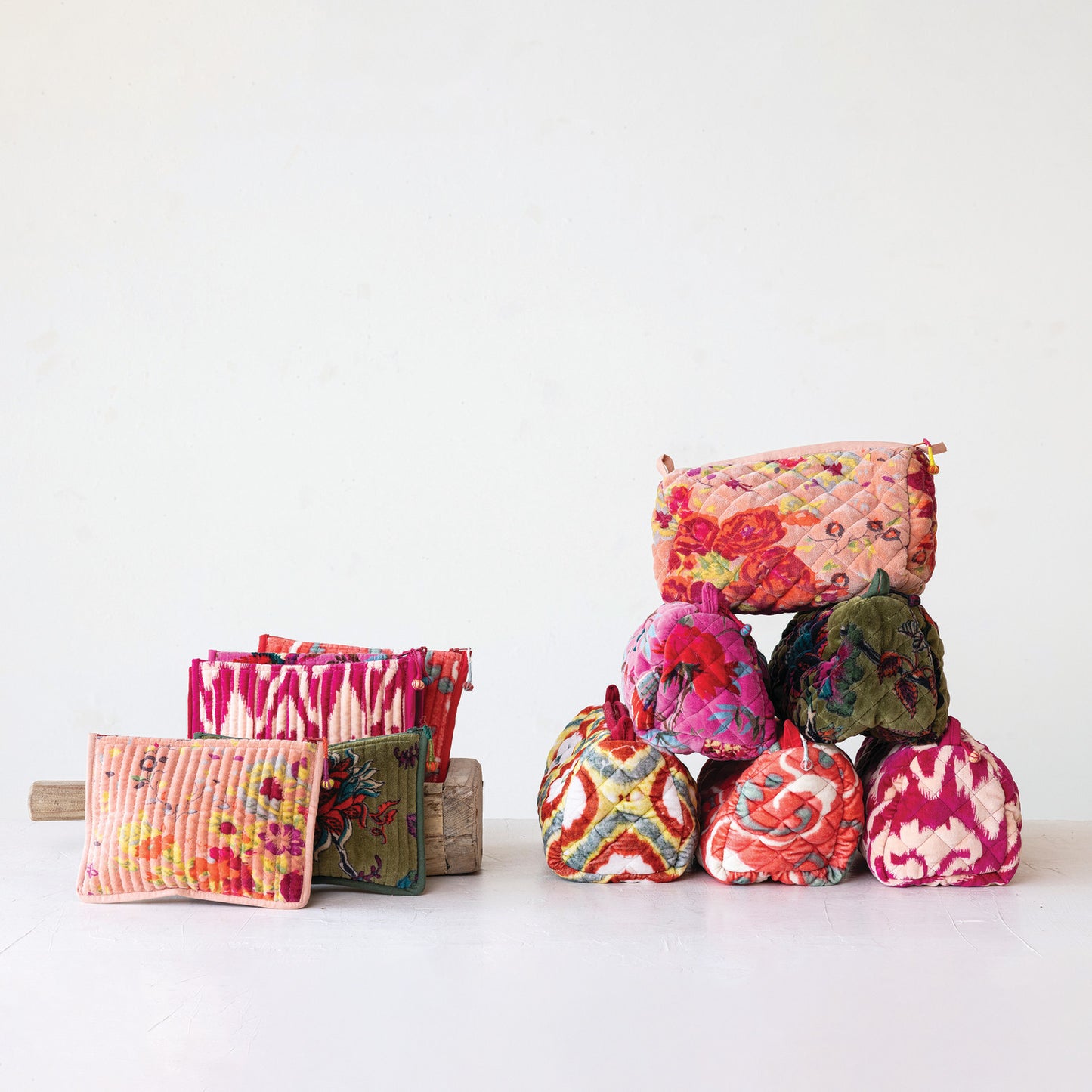 Patterned Velvet Mini Pouch