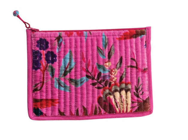 Patterned Velvet Mini Pouch