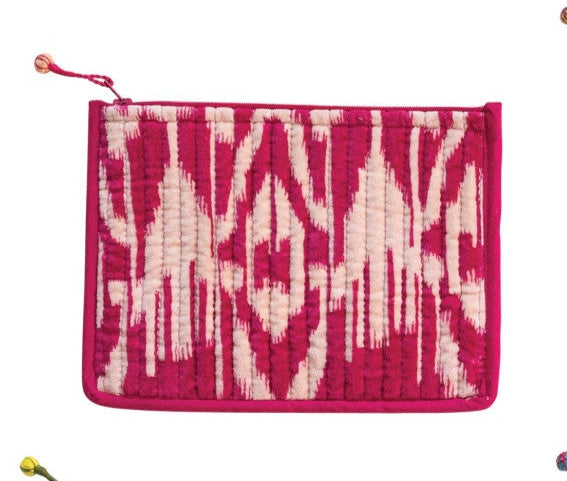 Patterned Velvet Mini Pouch