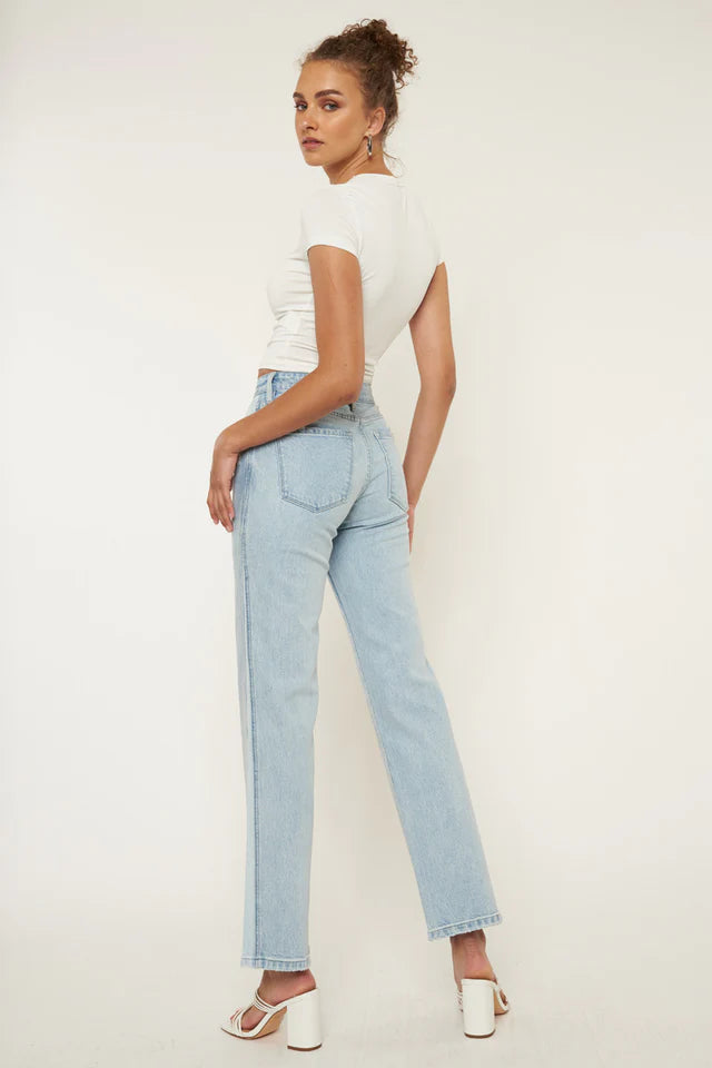 Marie High Rise Straight Leg Jeans