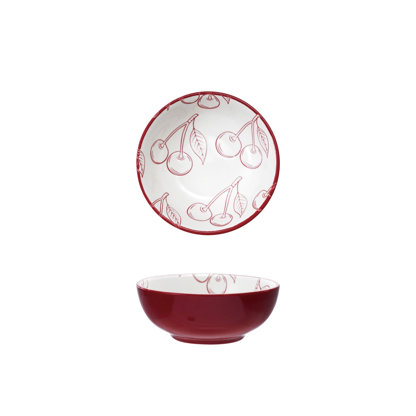 Very Cherry Stoneware Bowl