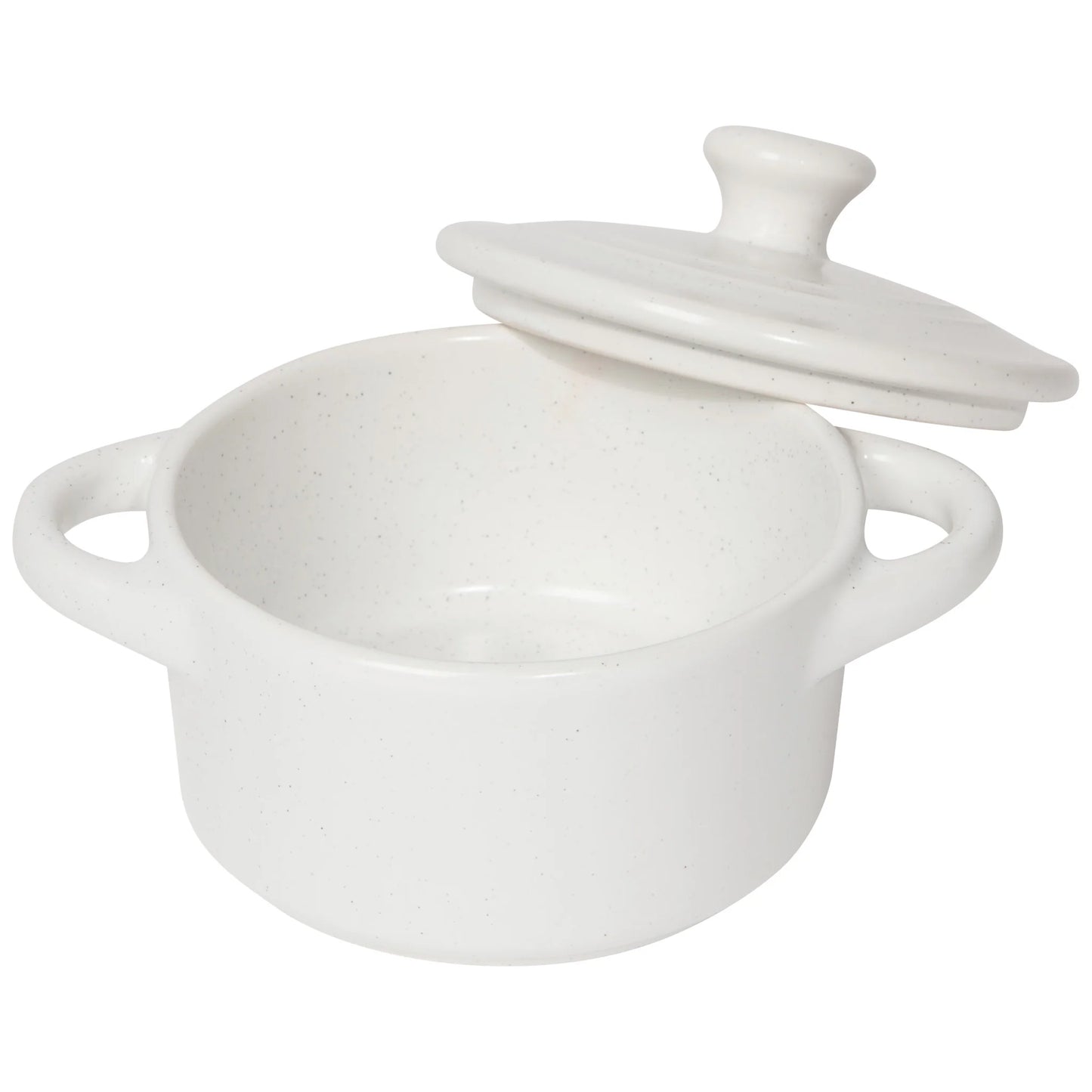 Speckled White Cocotte