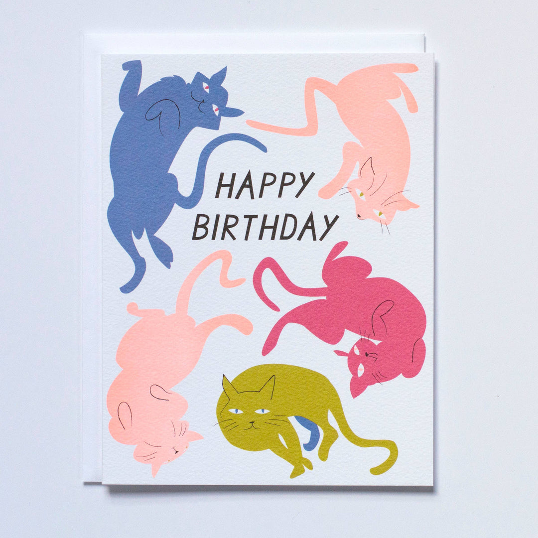 Happy Birthday Cats Card