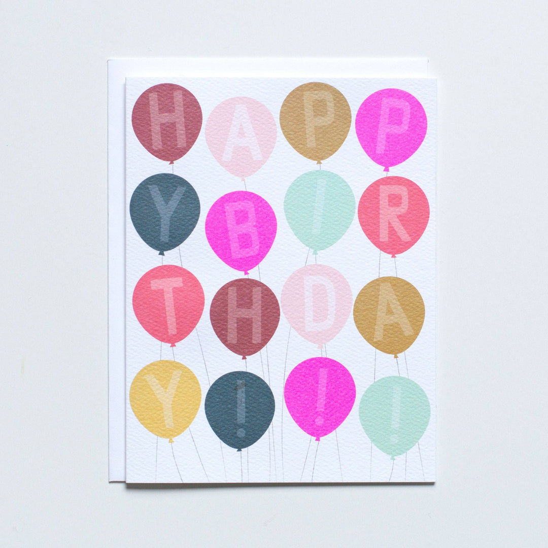 Birthday Balloons Card