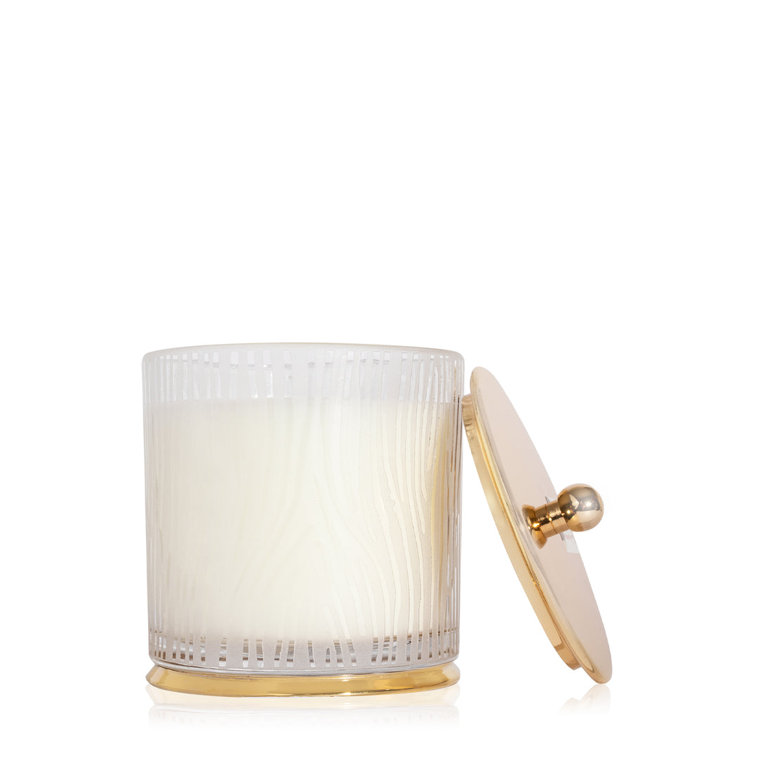 Frasier Fir Large Frosted Wood Grain Candle