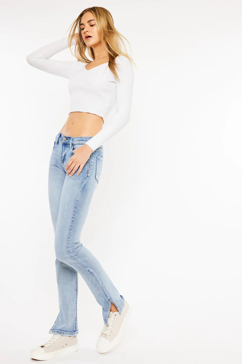 Nadia Mid Rise Bootcut Jeans