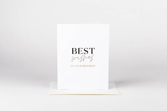 Best Wishes on Your Birthday Greeting Card