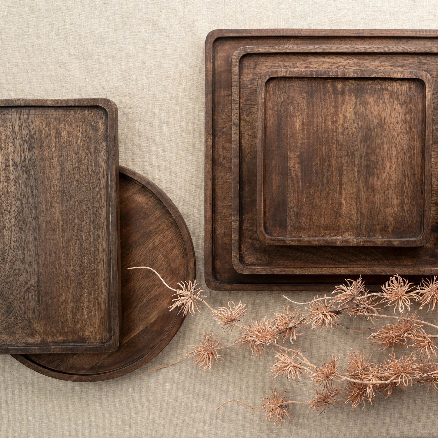 Stained Heritage Rectangular Trays