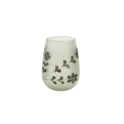 Charcoal Rosalie Etched Votives