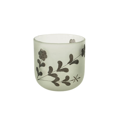 Charcoal Rosalie Etched Votives