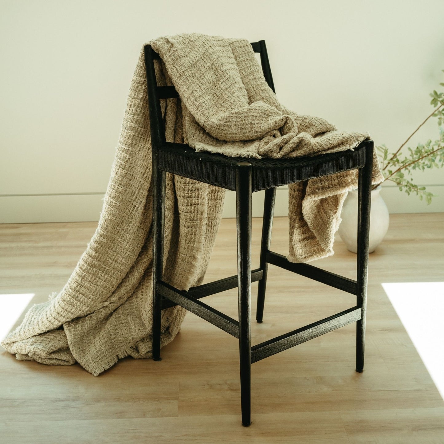 Leanne Textural Waffle Throw