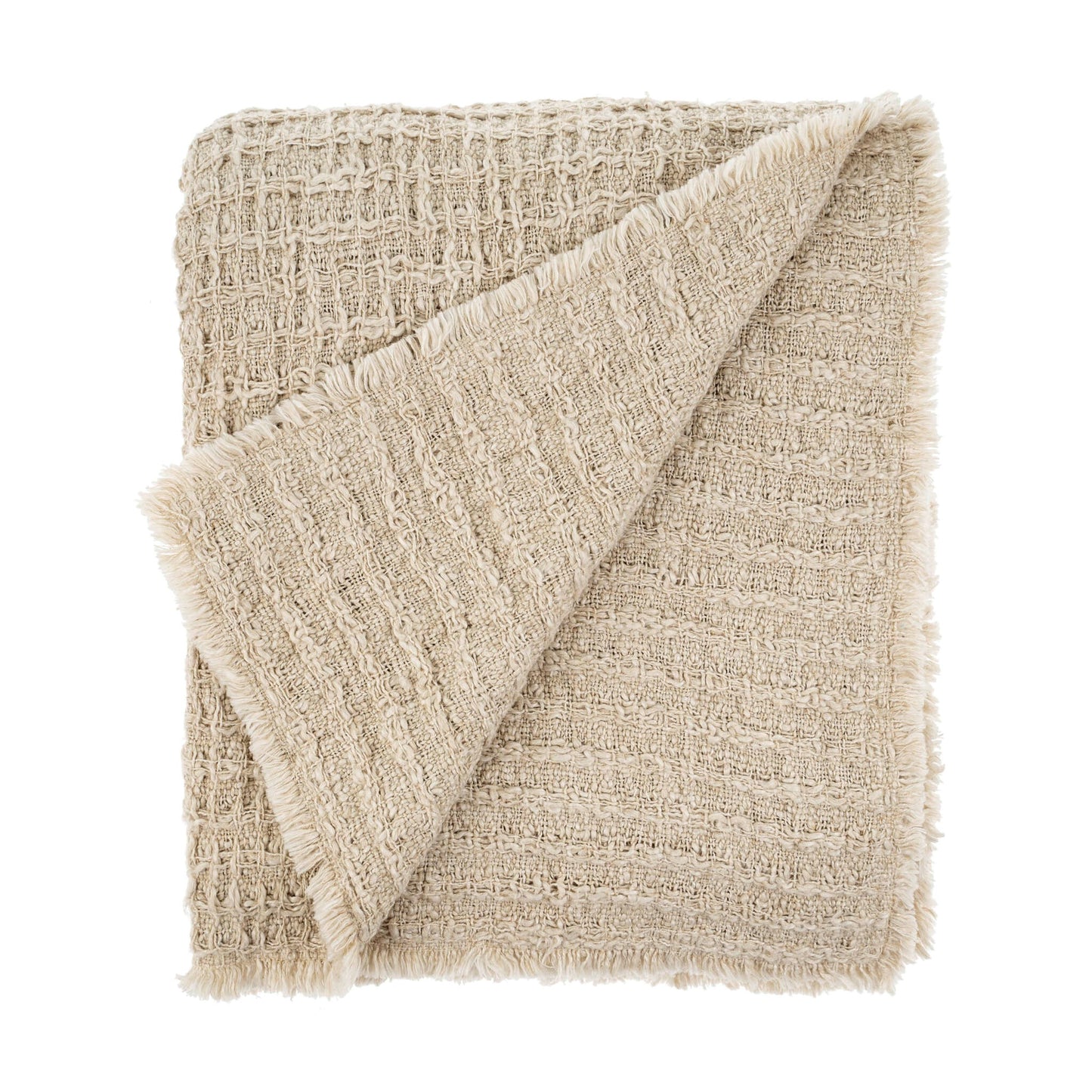 Leanne Textural Waffle Throw