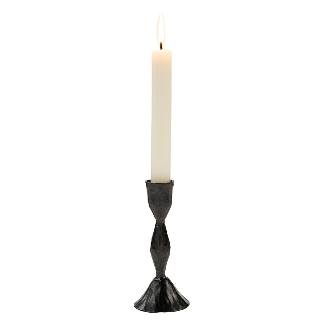 Gunmetal Zora Forged Candlesticks