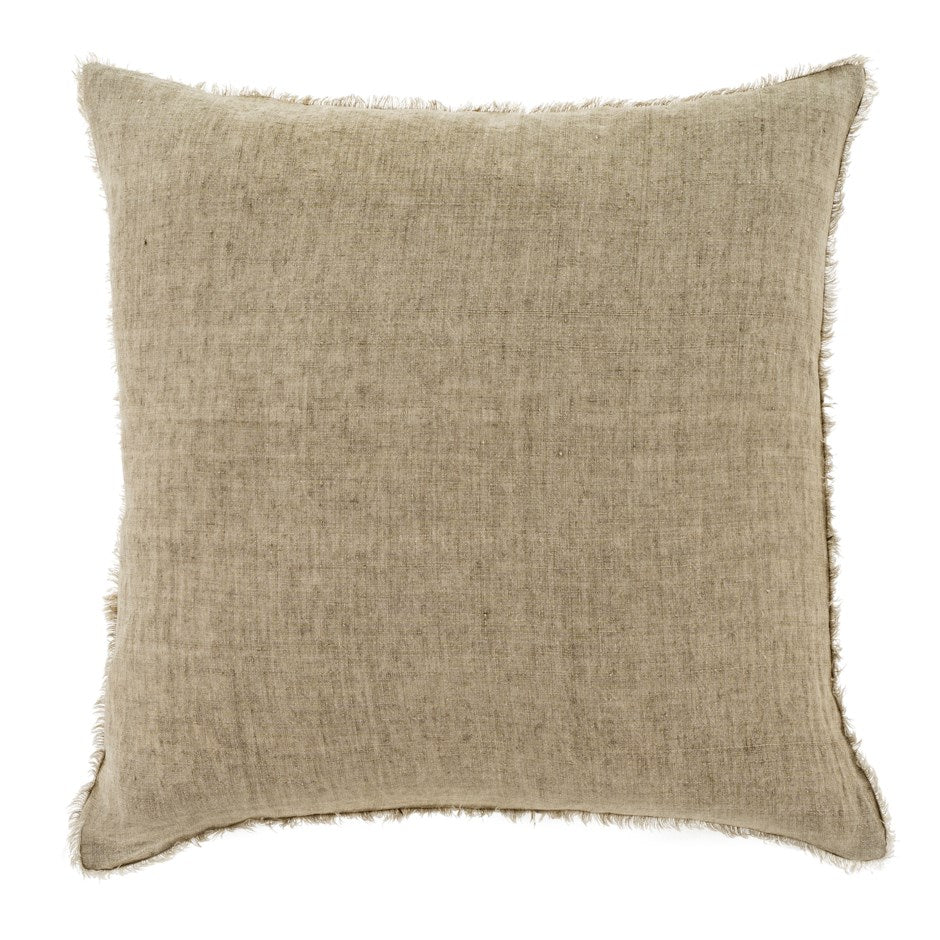 Almond Lina Linen Pillow - 24 x 24