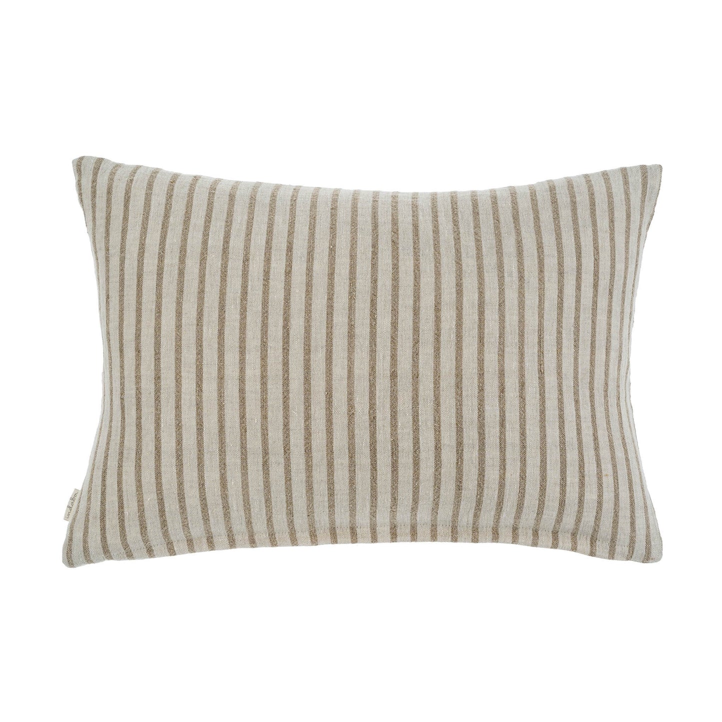 Natural Pinstripe Linen Pillow - 16x24