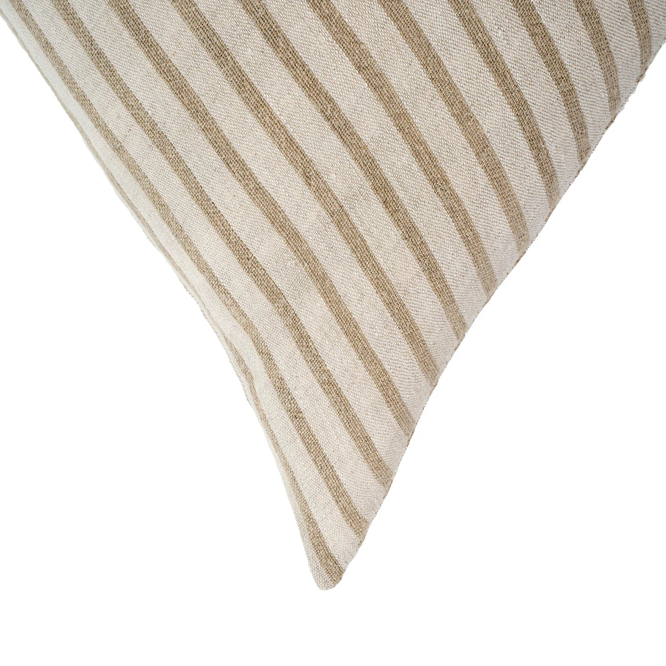 Natural Pinstripe Linen Pillow - 16x24