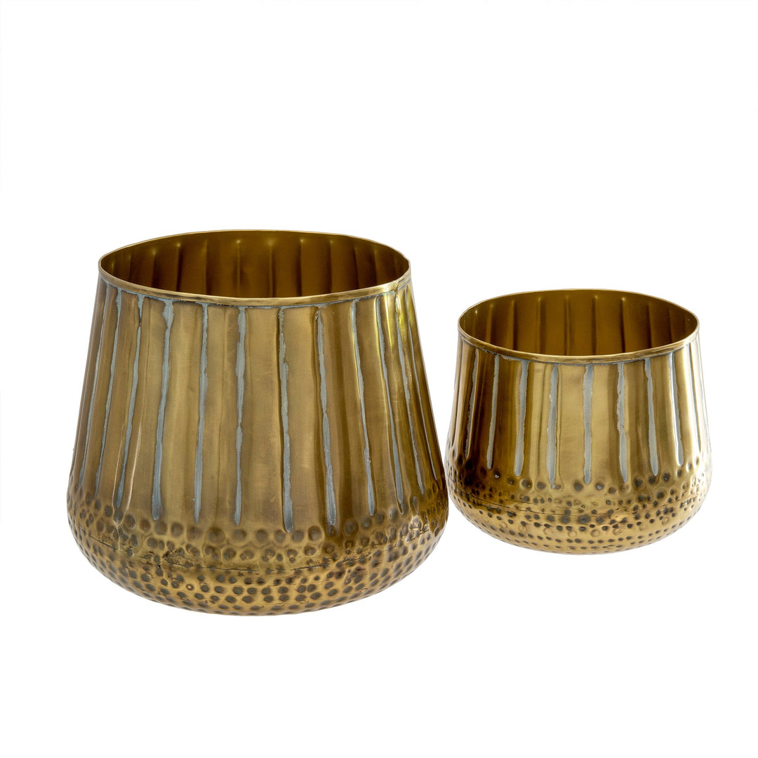 Brass Patina Pots