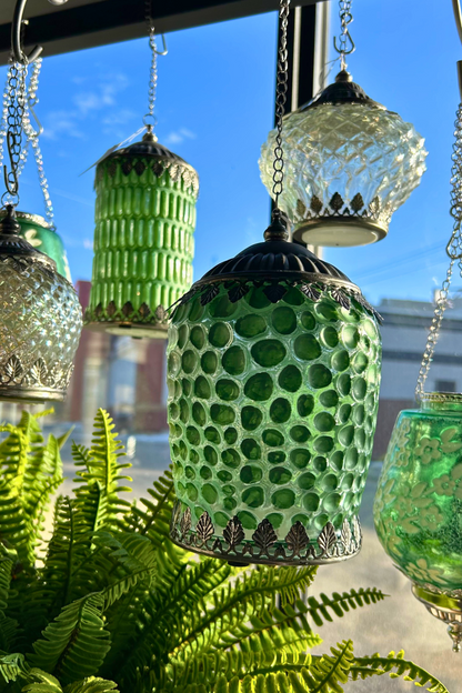Bubble Emerald Lantern - LED