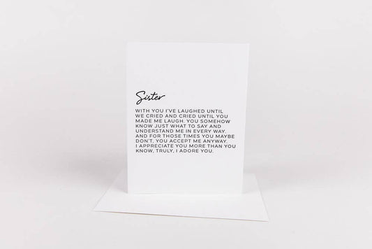 Dear Sister Greeting Card