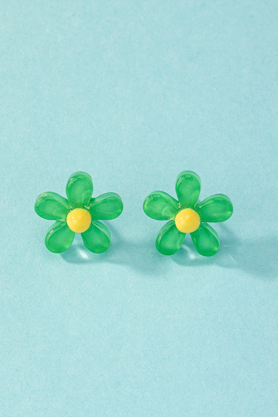 Transparent Flower Stud Earrings