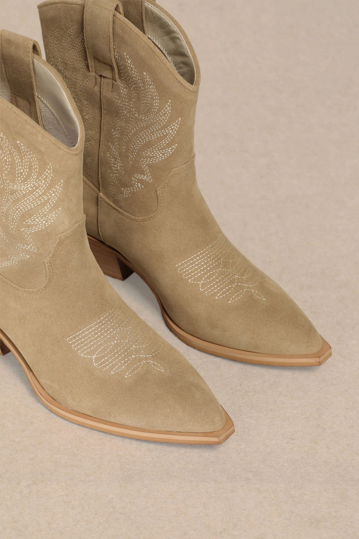 Carrie Short Taupe Western Boots