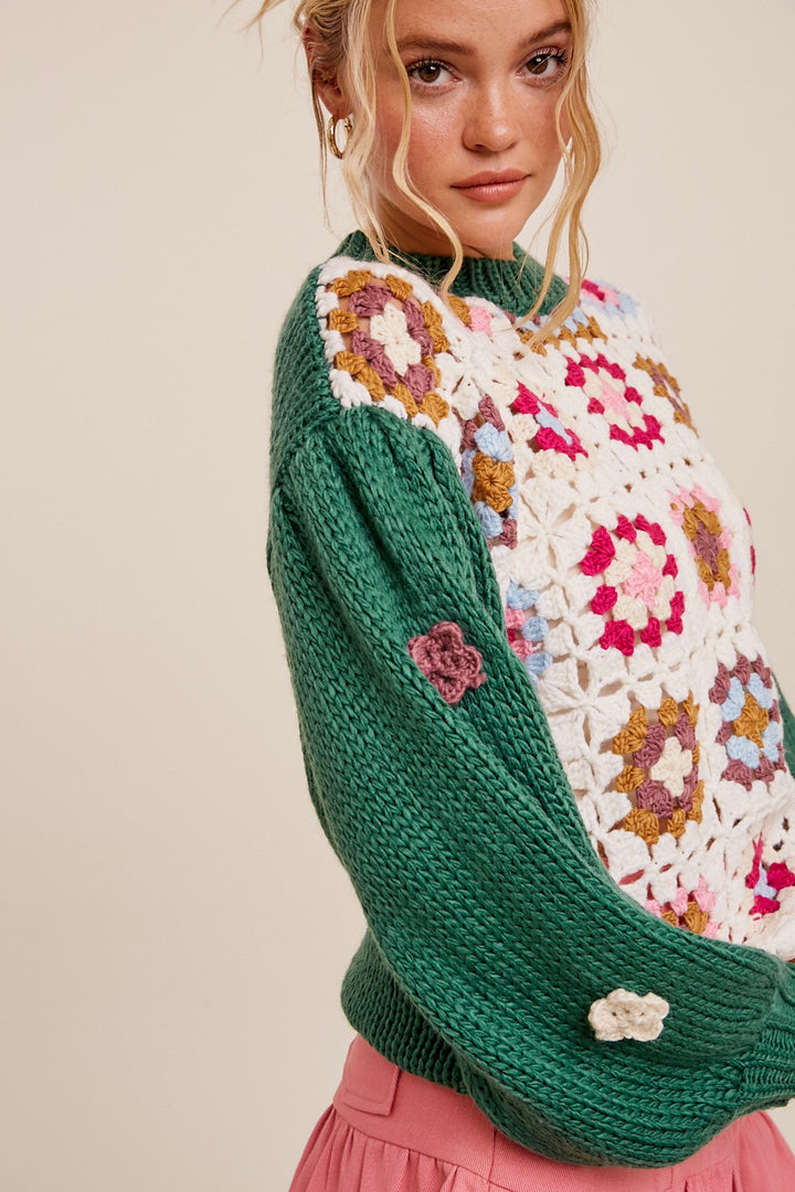 Isabella Crochet Sweater