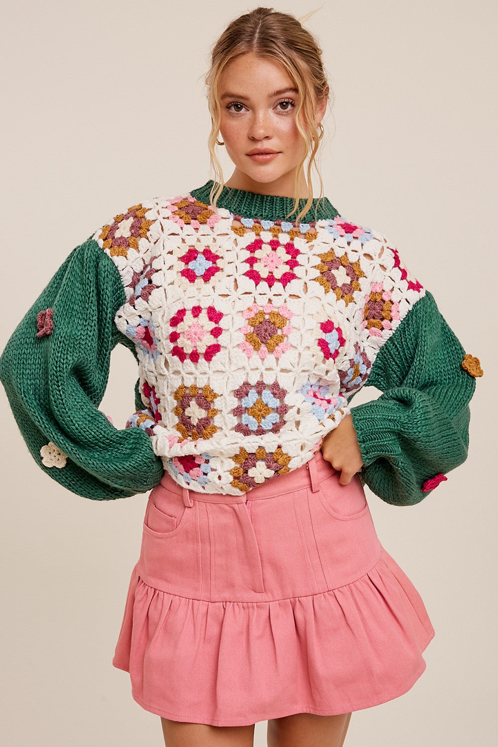 Isabella Crochet Sweater