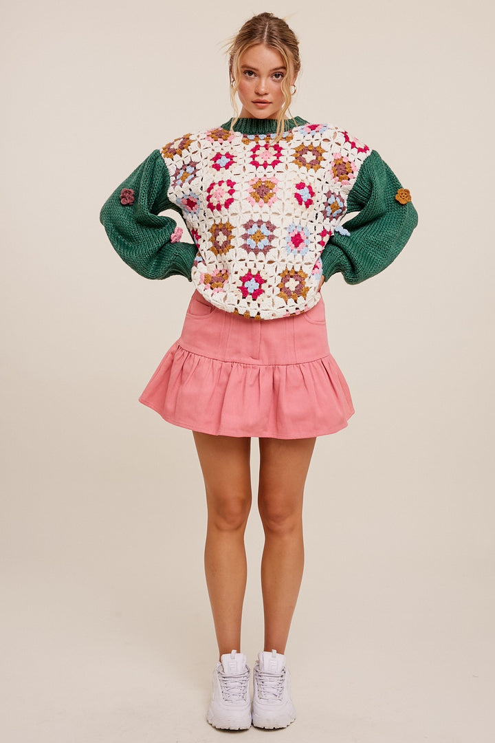 Isabella Crochet Sweater
