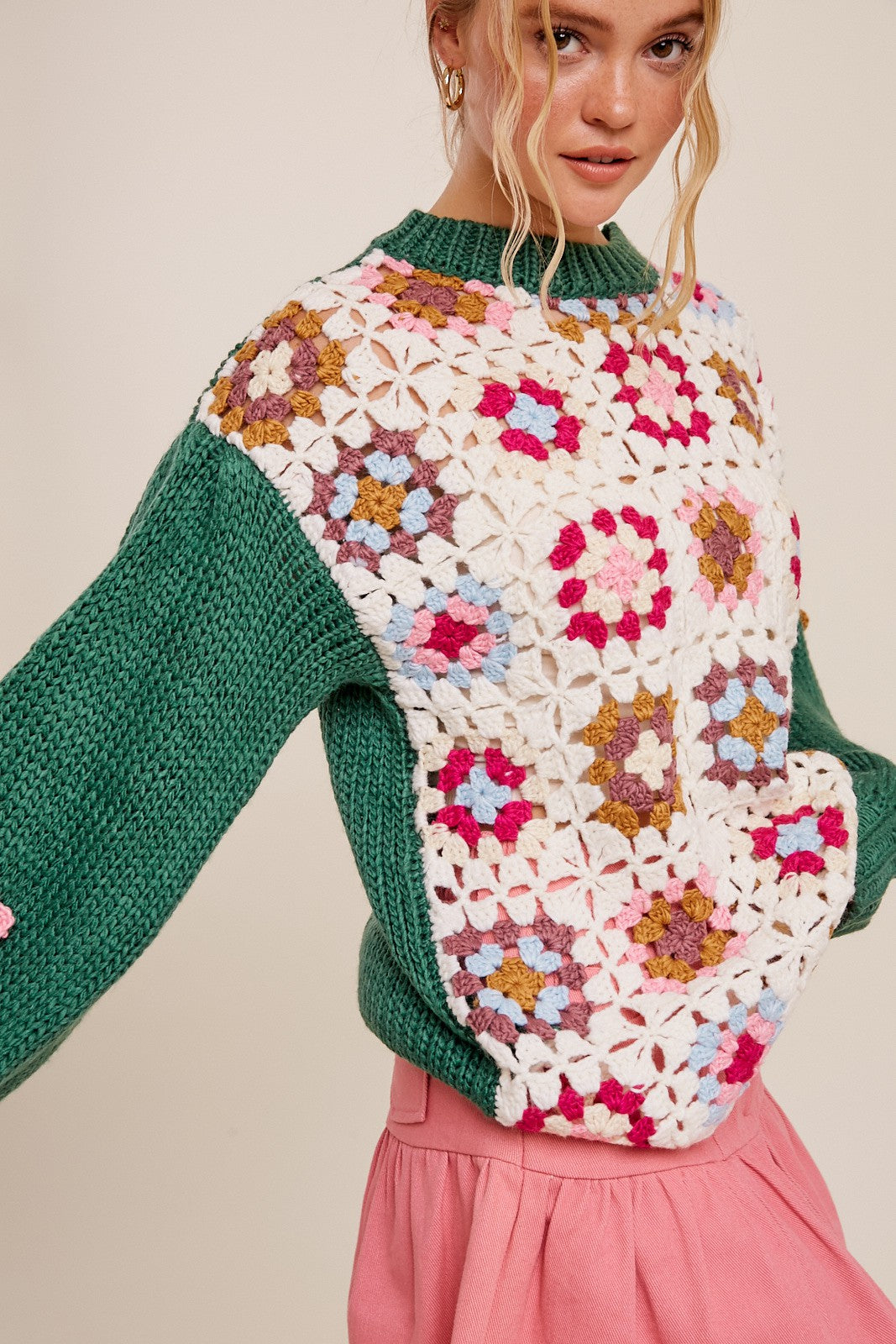 Isabella Crochet Sweater