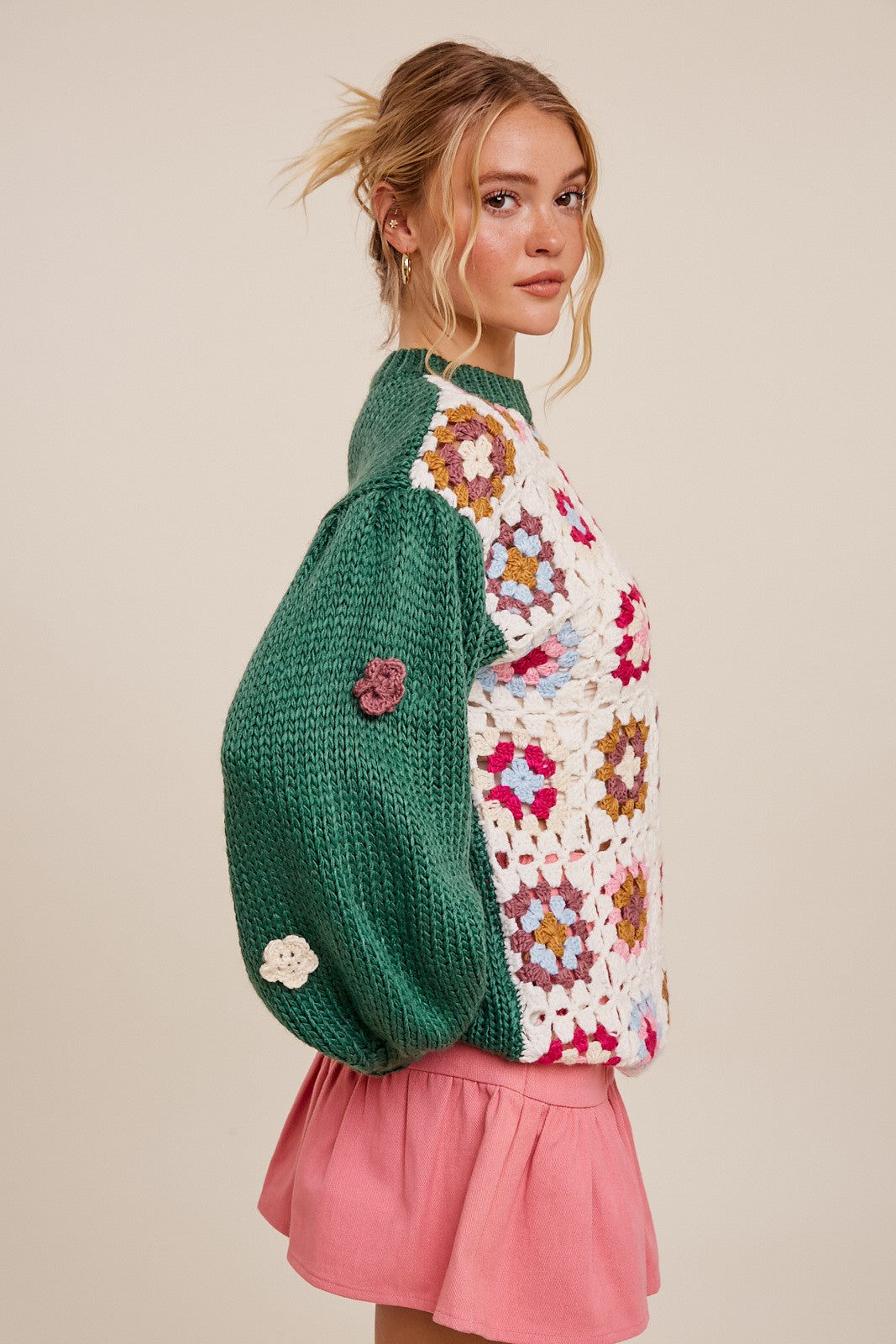 Isabella Crochet Sweater