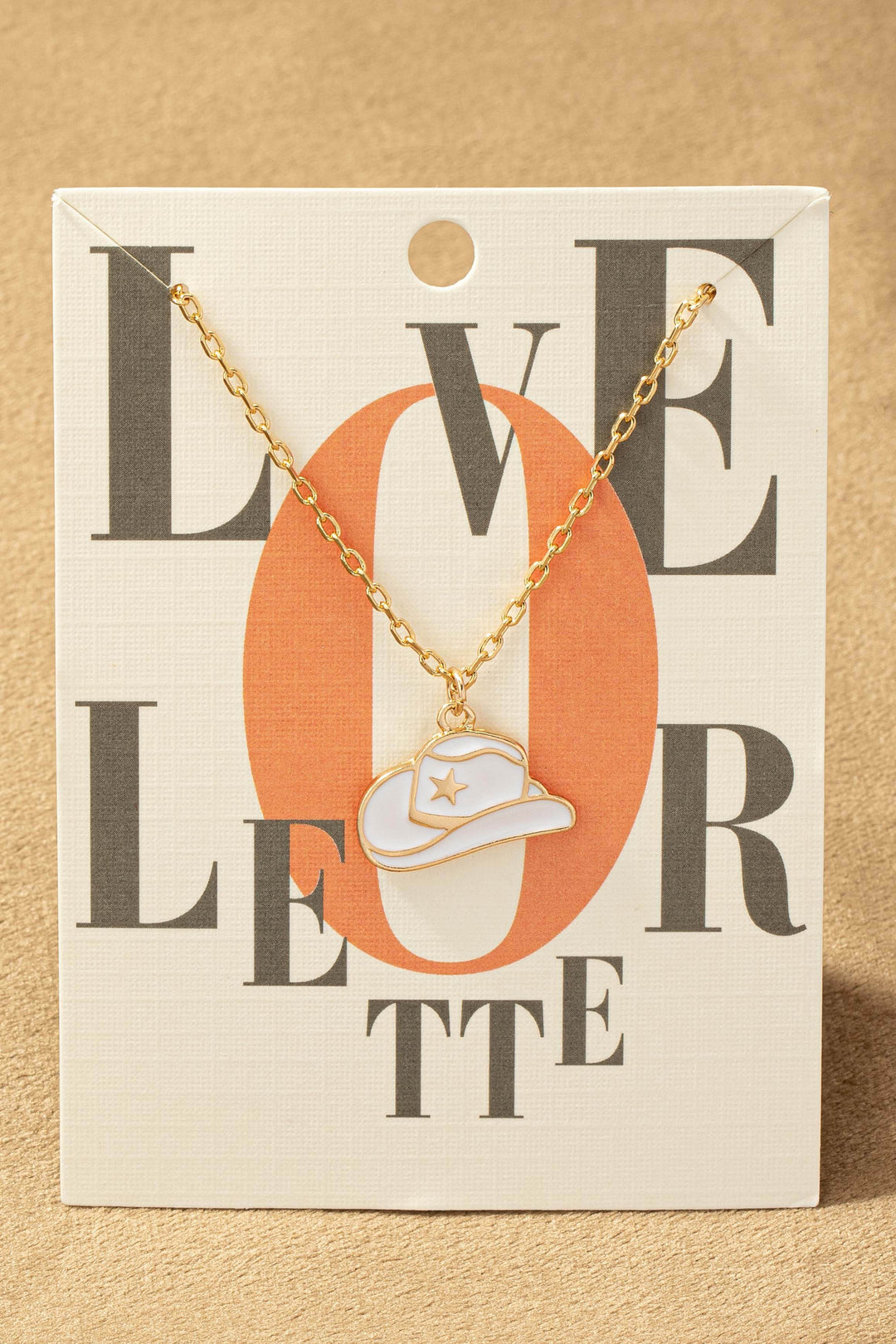 Miranda Cowboy Hat Pendant Necklace