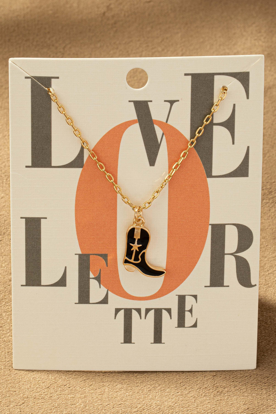 Miranda Cowboy Boot Pendant Necklace