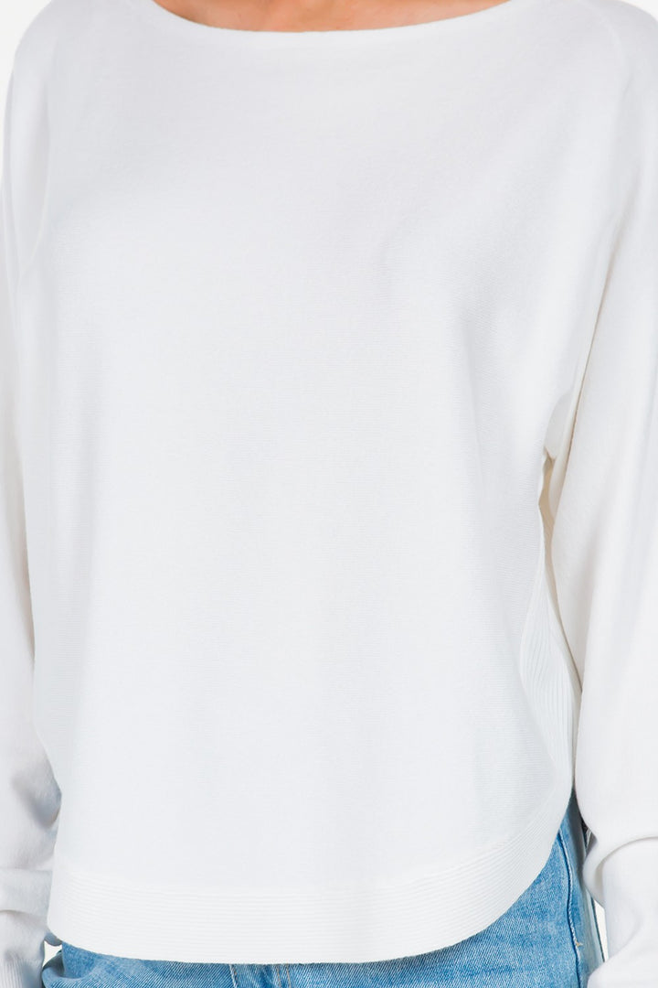Short Rounded Hemline Dreamers Sweater