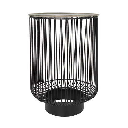 Kian Round Metal End Table