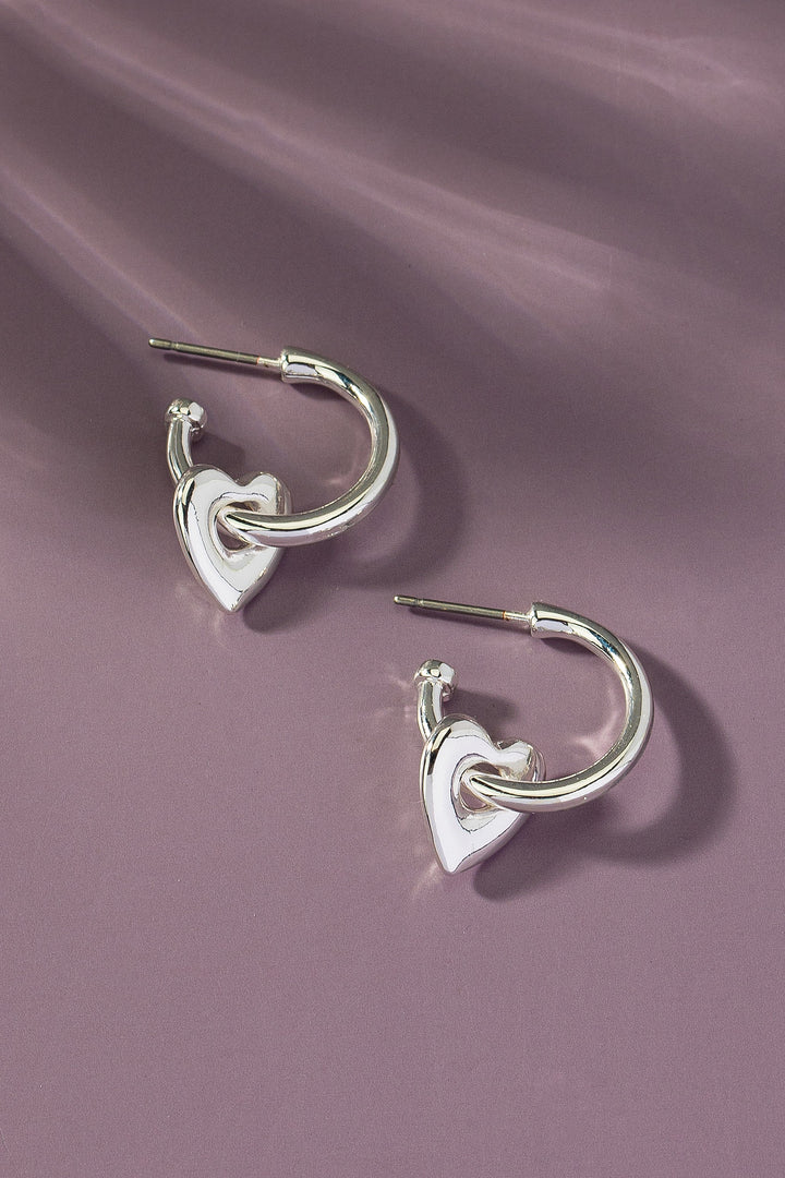 Heart Charm Earrings