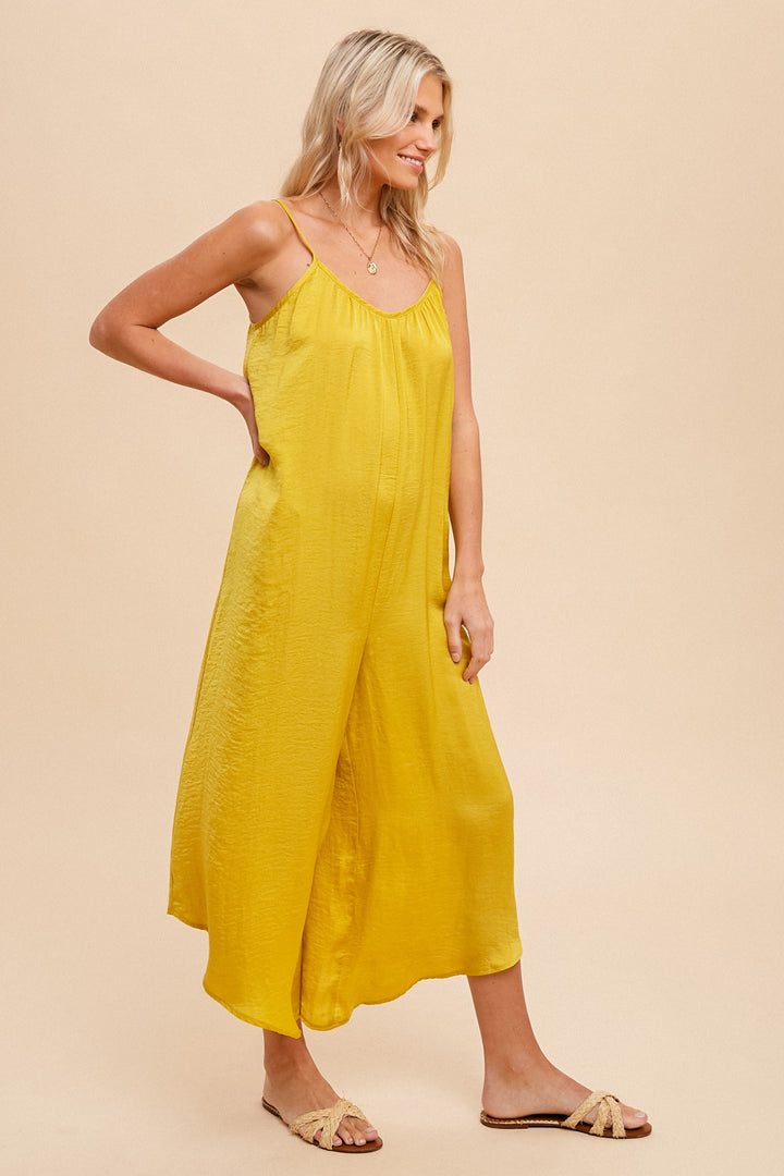 Capri Satin Jumpsuit