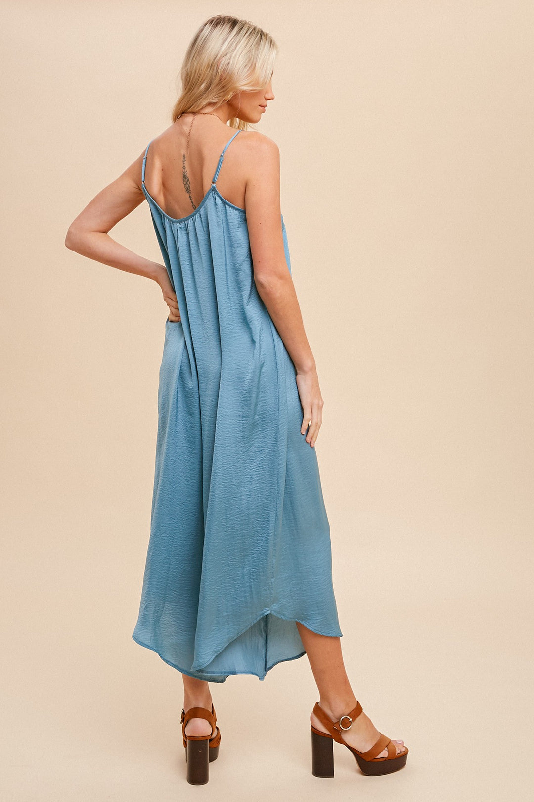 Capri Satin Jumpsuit